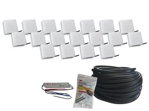 ZESTAW 18 X ŚWIECĄCA KOSTKA BRUKOWA LED 12x12x6 cm ZESTAW 18 X ŚWIECĄCA KOSTKA BRUKOWA LED 12x12x6 cm