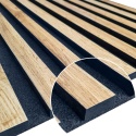 LAMELE 3D NA FILCU AKUSTYCZNE 265x45 CM CATANIA