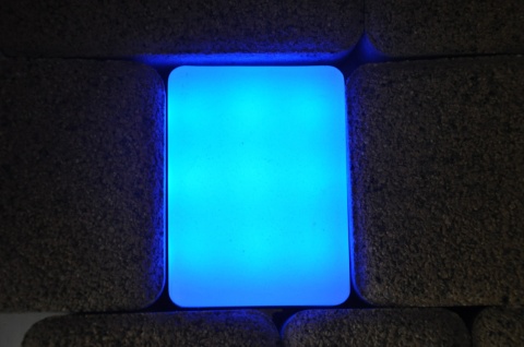 ŚWIECĄCA KOSTKA BRUKOWA LED BRUKLUX 10 X 10 x 6 cm