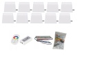 Zestaw 10x ŚWIECĄCA KOSTKA BRUKOWA LED Piccola RGB