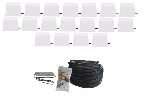 Zestaw 18x ŚWIECĄCA KOSTKA BRUKOWA LED Piccola