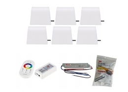 Zestaw 6x ŚWIECĄCA KOSTKA BRUKOWA LED Piccola RGB